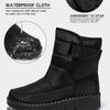 Warm Women's Snow Boots Women's Velcro Waterproof Cotton Boots Plus-size Women's Boots Casual Women's Shoes