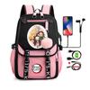 Anime Adults Large Capacity Backpack Bags Demon Slayer Nezuko Kawaii Cartoon School Bag forManga To Travel Daily Girls Bookbags