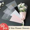 50pcs Waterproof Flower Packaging Bag Package Supplies Bouquet Packing Material  Wedding
