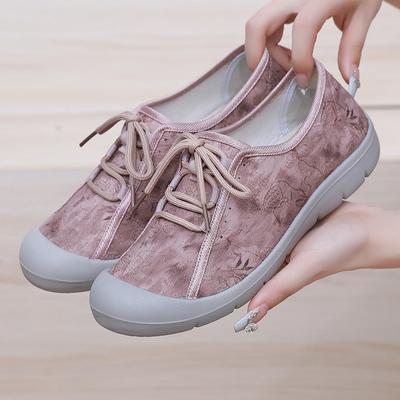 ****** и Осень новые старые ******* тканевые туфли женские туфли с**ной подошвой нескользящие удобные дышащие легкие туфли-лоферы на одной педали обувь для мамы