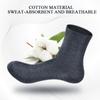 5 Pairs Men's Business Cotton Middle Tube Socks Black White Sock Male Breathable Four Seasons Plus Size