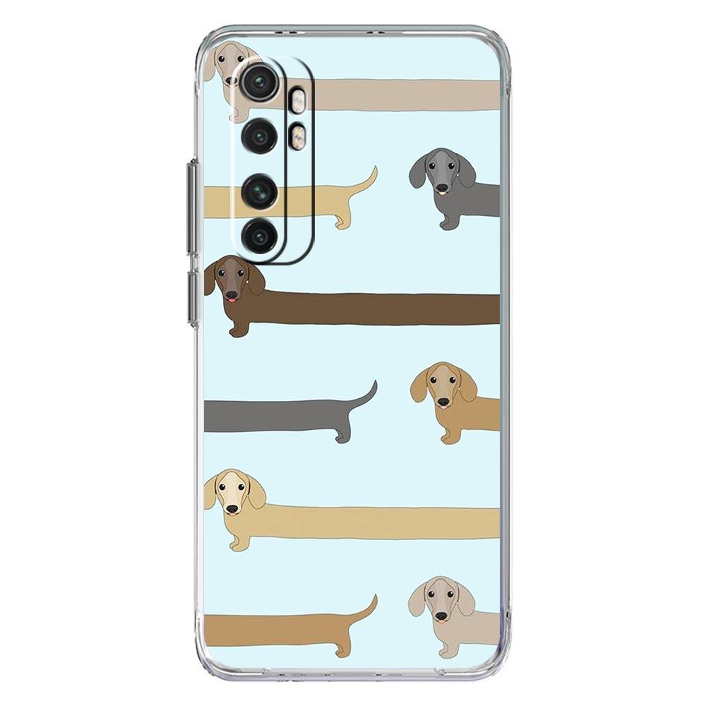 Dachshund Sausage Dog Phone Case For Xiaomi Mi 14 13 13T 12T 10 12 Lite 11 Ultra 11X 11T Pro Poco X6 X5 X3 NFC F6 5G Clear Cover