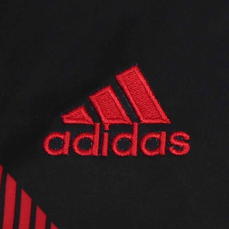 Adidas Футболка мужская тренировочная с коротким рукавом и принтом в виде букв, черная CW5824