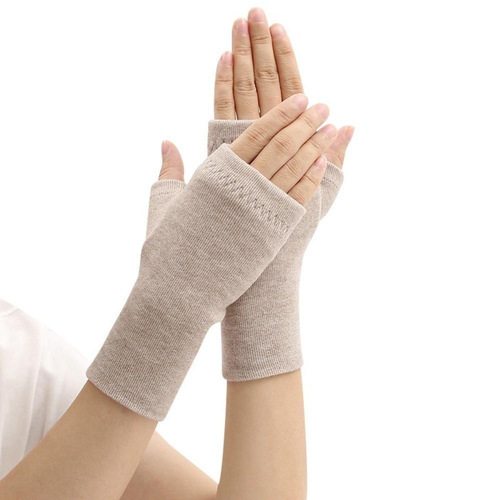 Touchable Screen Office Bare Finger Gloves Warm Skiing Gloves New Driving Mittens Girls