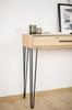 Set of Hairpin legs Loft 4 pieces, black matt, height 71 cm