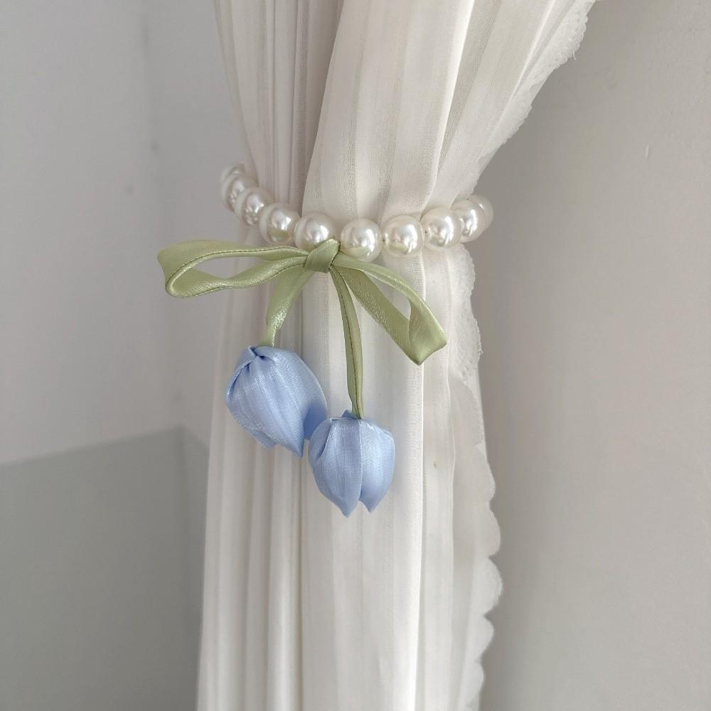 Tulip-Shaped Tulip Curtain Straps Magnetic Curtain Buckle Creative Drapery Holders Home Decor