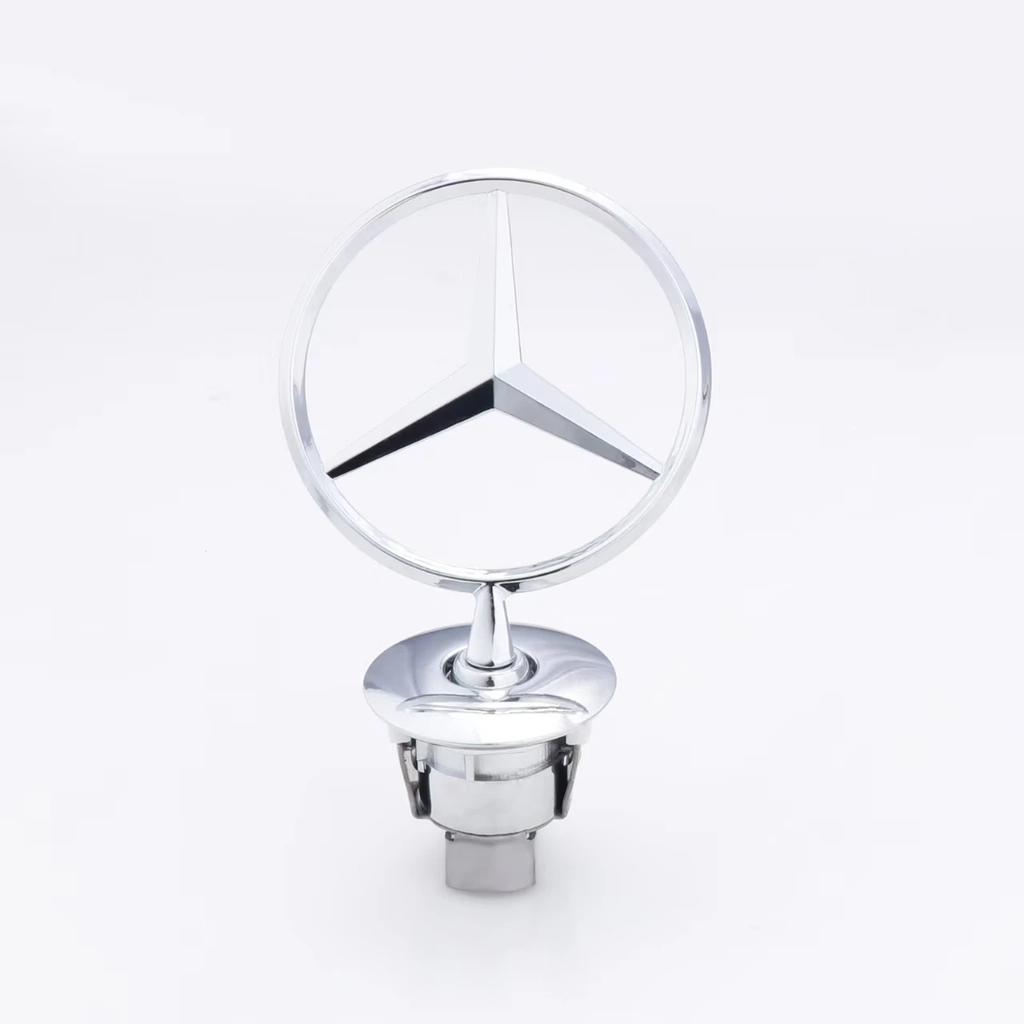 FXIK3 ABSMetal Star Bonnet Hood Logo Emblem Badge For Mercedes Benz AMG Maybach W204 W205 W203 W211 W212 W213 C180 C200 E200 E260L S A