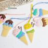 Address Label Ice Cream Luggage Tag PVC Boarding Pass Tag Soft Airplane Suitcase Tag  Travel
