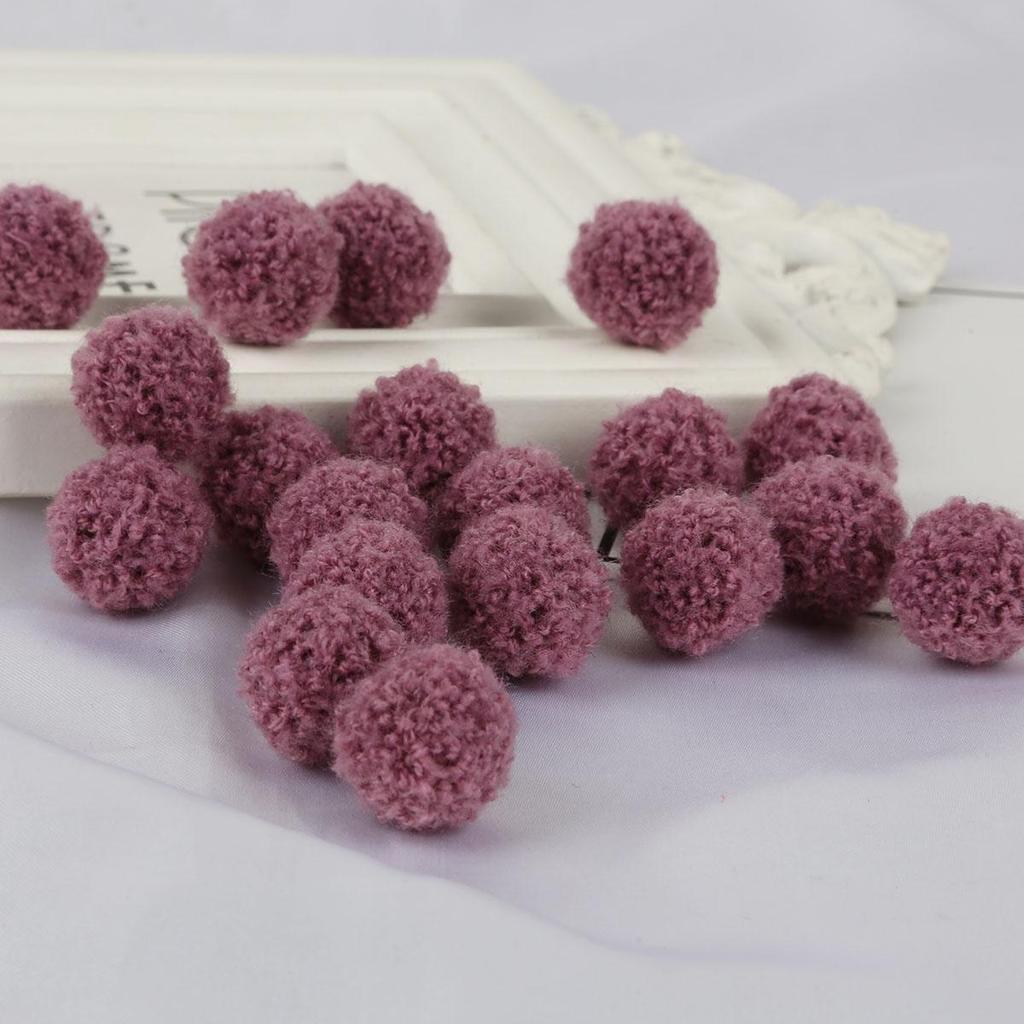 15/20mm Colorful Pompoms Dolls Garment Handmade Material Soft Fluffy Pom Poms Ball For DIY Kids Toys Accessorie