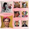 Модная наволочка F-FridaS-S K-Kahlo Плюшевая ткань Мягкая наволочка Двусторонний принт Чехол для диванной подушки Плед