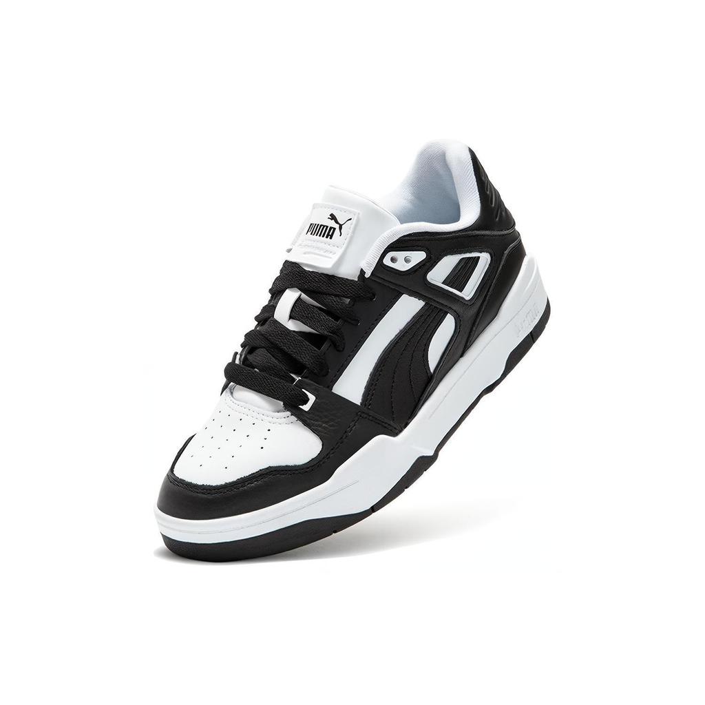 Puma Кроссовки унисекс Slipstream из кожи и синтетической кожи, нескользящие, износостойкие, низкие, 387544-26, черные/белые