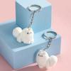 Милый мультяшный трехмерный брелок в виде щенка-кролика, брелок для ключей, новинка, креативный рюкзак, украшения, аксессуары, подарки