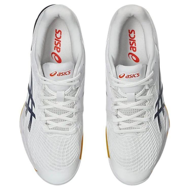 ASICS Court Control FF 3 Abrasion Resistant Low top Badminton Shoes Men's White Blue 1071A087-100
