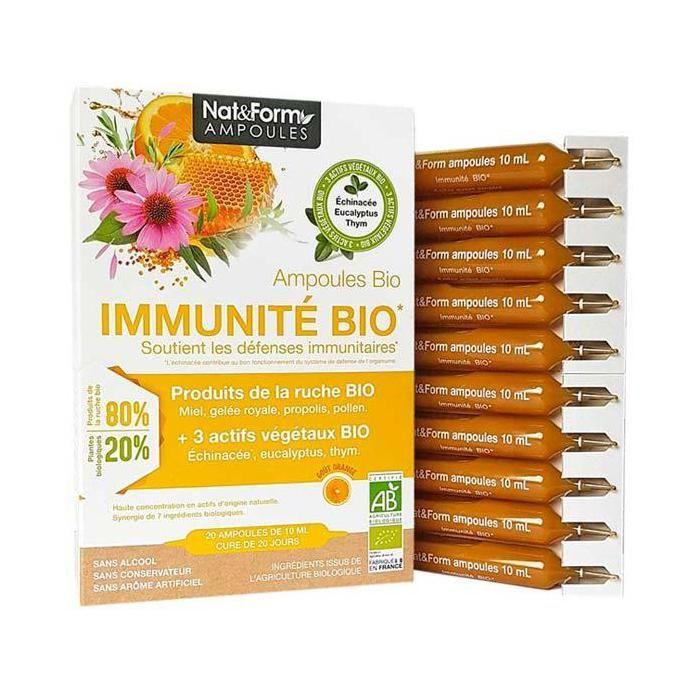 Nat & Form Ampoules Complexe Immunité Bio 20 Ampoules