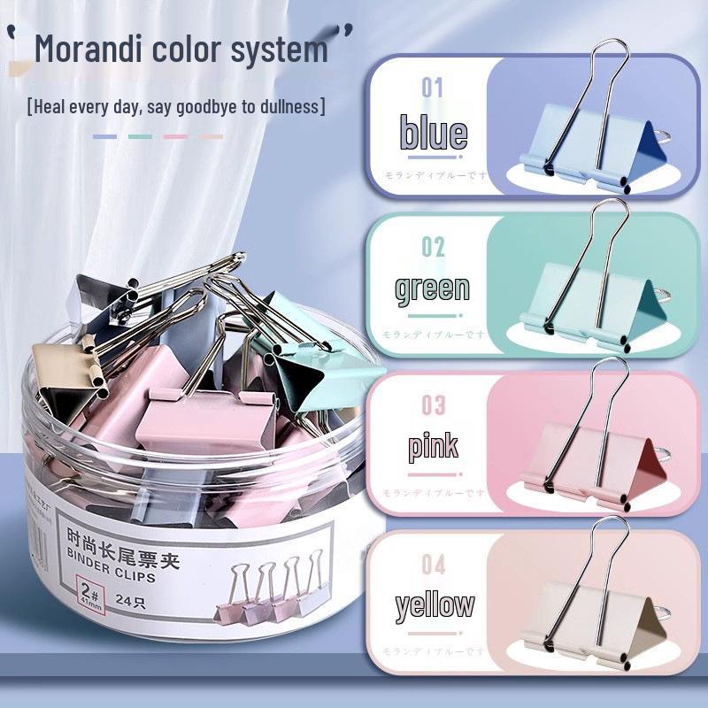 Зажим Моранди с длинным хвостом - Большой дизайн "Ласточкин хвост" и "Феникс" для бумаг и книг