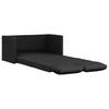Vidaxl Sofa Podłogowa 2-W-1, Czarna, 112X174X55 Cm, Sztuczna Skóra