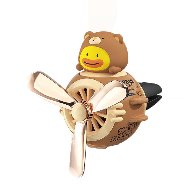 Автомобильный освежитель воздуха Bear Pilot, автоаксессуары, интерьерный диффузор для духов, вращающийся пропеллер, ароматизатор, магнитный дизайн