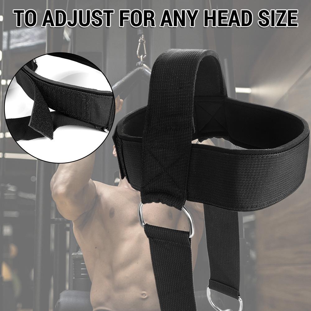 Регулируемый шейный ремень для тренировки шеи с широким мягким ремнем