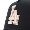 NEW ERA Cap Mesh Cap 9FORTY Trucker Cloth Strap 15228714 NER37C3414 Los Angeles Dodgers Black Graphite Side Patch MLB Onspotz A-Frame 2-Tone