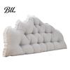 Wedge Pillow for Bed Headboard Cushion with Ruffle Trim, Dorm Pillow, Crown Shape, Comfortable Support College Bedroom Decor, Reading Back Window Seat