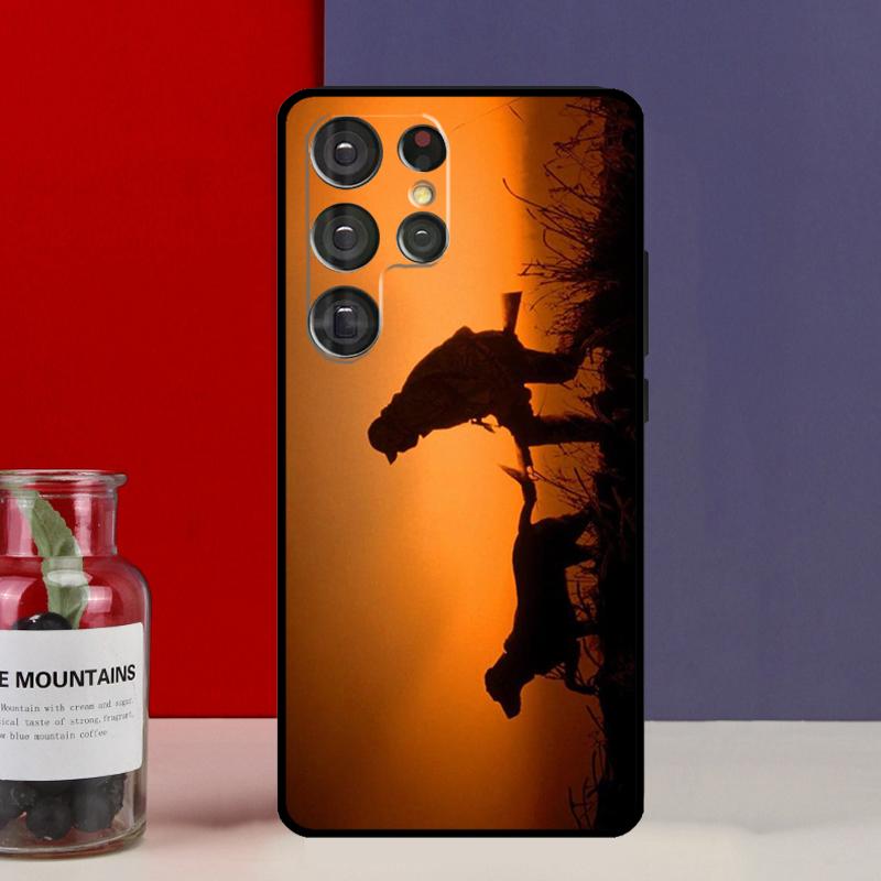 Чехол-футляр Hunter Man Fishing Dog для Samsung Galaxy S25 Ultra S9 S10 S20 S21 S22 Plus S23 Ultra S24 FE