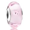 925 Sterling Silver Charm Shimmering Radiant Effervesence Heart Wavy Fancy Murano Glass Bead Fit Popular Bracelet Jewelry
