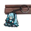 Хацуне мику мини милый металлический брелок анимация 2D периферия упаковка книги украшение подвеска девочка детский день рождения подарок