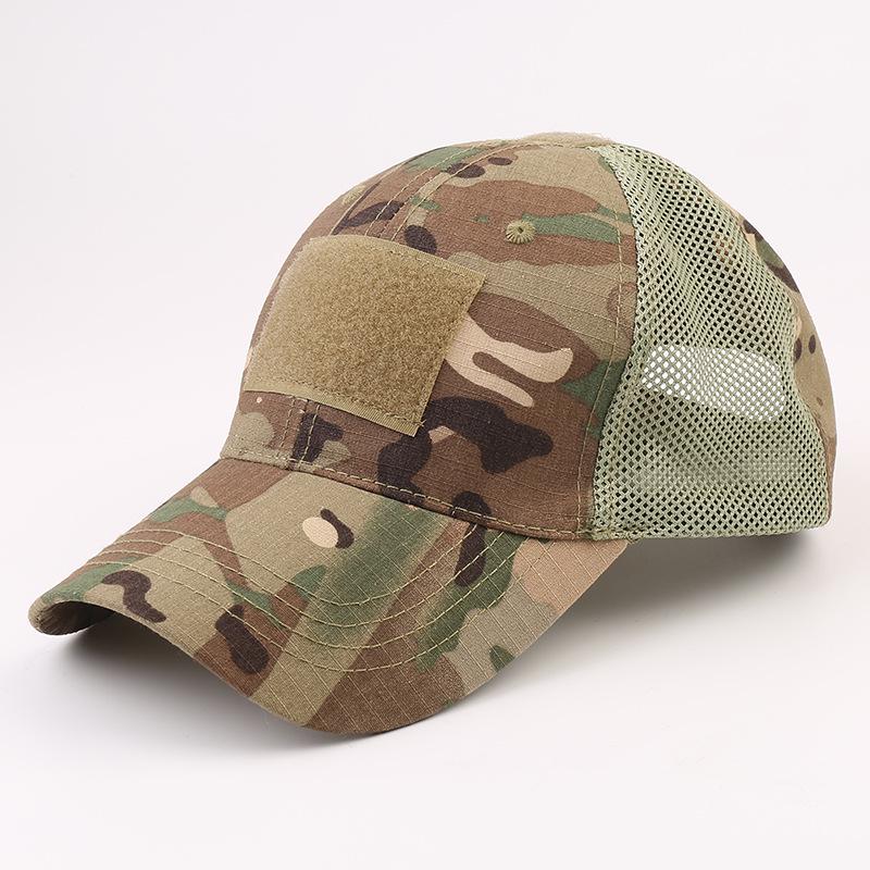 Men's Camouflage Tactical Baseball Cap - Python Pattern Velcro Duckbill Hat for Outdoor Sports
