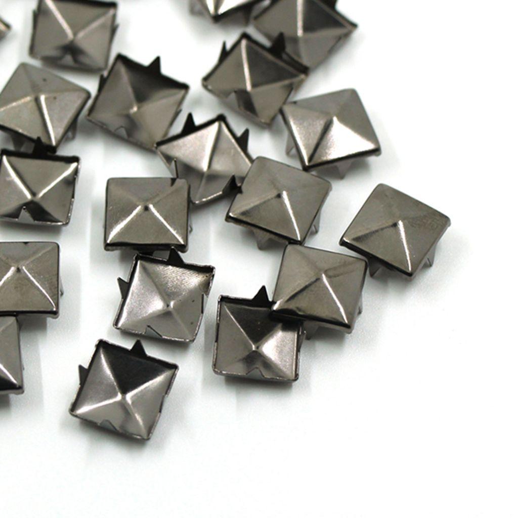 for Hat,Bag,Clothes Pyramid Shape Quality Sewing Decor Garment Supplies DIY Studs Square Rivets