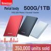 Newman Mingyue Высокоскоростной портативный внешний жесткий диск USB 3.2 1 ТБ/500 ГБ для ПК и телефона