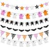 Halloween Themem Party Decoration Banner Ghost Festival Atmosphere Decoration Ghost Spider Bat Banner Decoration Supplies
