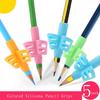 5 X Pencil/Pen Grips Ergonomic Finger Grasp Writing Aid Holder For Kids Students