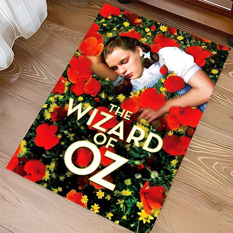 1pc The Wizard of Oz Print Area Rug - Soft,Washable Non-Slip Indoor Mat for Office Chairs,Living Room,Home Office Decorative Rug
