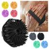 Silicone Bath Brush Sensitive Skin Exfoliating Body Scrubber with Massage Columns Anti-Slip Handle Body Brush