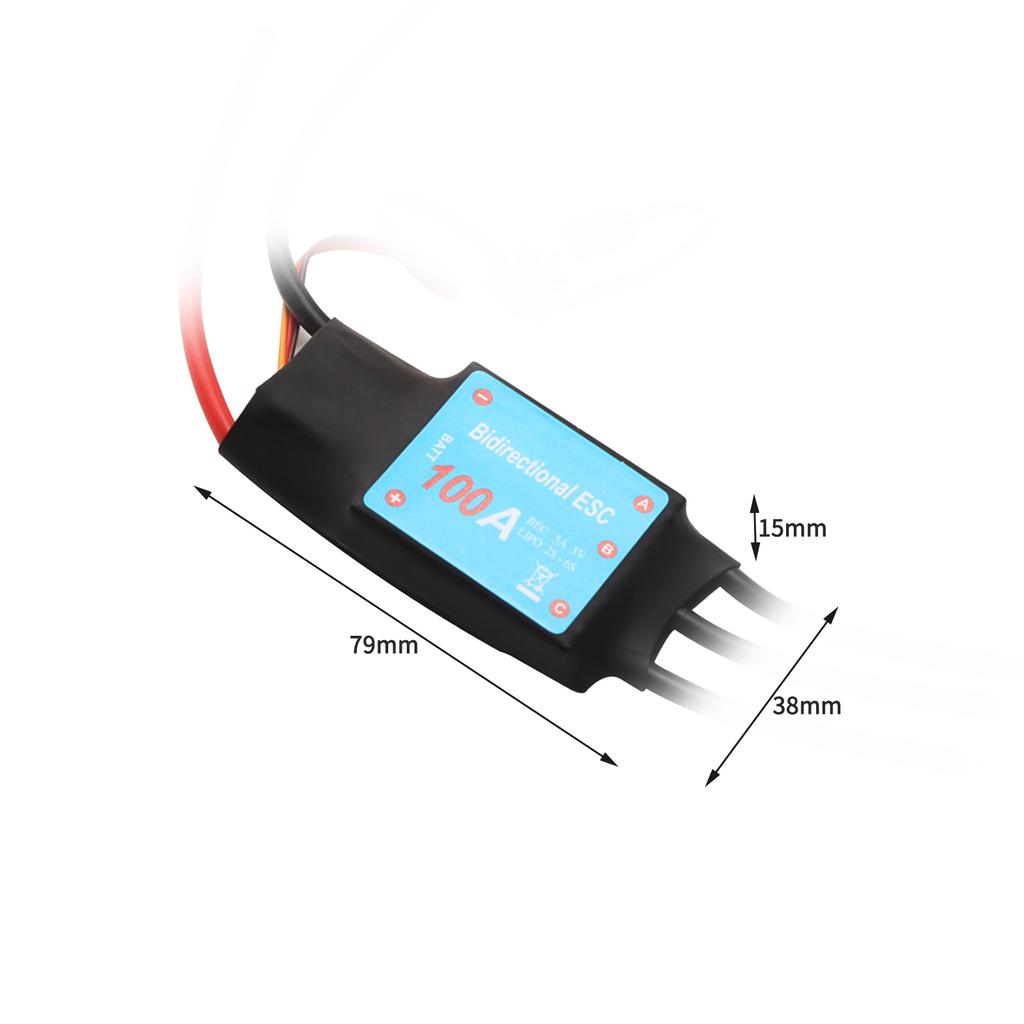 100A Bidirectional Brushless ESC for Remote Control Car Remote Control Boat