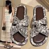 Летние сандалии, Женские плоские римские туфли, Летние 2024 Новые высококачественные шлепанцы, Носите модные сандалии, Женская обувь