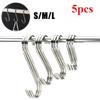 5 шт. S-образный крючок для одежды, металлический крючок, фурнитура для супермаркета, железный крючок, кухонный крючок из нержавеющей стали, повседневный крючок