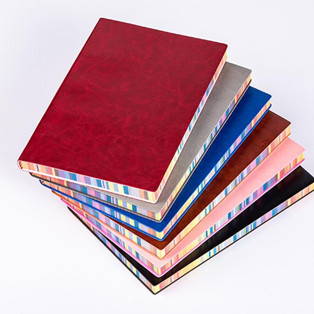 (Возможна гравировка логотипа) Цветной студенческий блокнот формата А6/А5/В5, кожаный деловой блокнот, журнал встреч, дневник, внутренняя страница с подкладкой, справочник