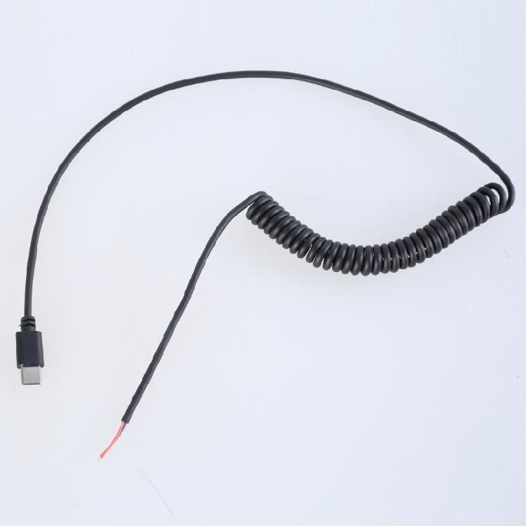 Type C to 2Pin Bare Wire Cable, 5V Power Cord USB C Male 2Pin Pigtail Cable For Electronic Devices Can not Data Transfer