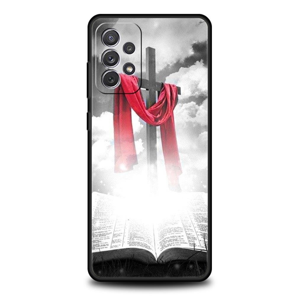 Чехол для телефона Samsung Galaxy A13 A15 A17 A07 A22 A23 A25 A31 A73 A32 A52 A41 5G Мягкий ТПУ Вера Христианский Религиозный Иисус Прозрачный