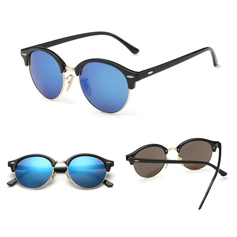 Солнцезащитные очки поляризованные женские мужские Uv400 для вождения, винтажные, стимпанк, круглые, ретро, уникальные