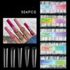 Pack Of 504 Extra Long Clear Soft Gel Nail Tips For Acrylic Nail Salon Supplies Professional Use Nail Supplies