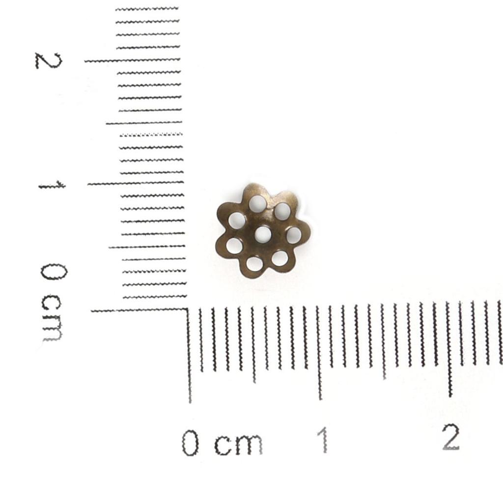 Mix Color Metal Flower Petal End Spacer Hallow Beads Caps Charms Bead Cups For Jewelry Necklace Making Supplie