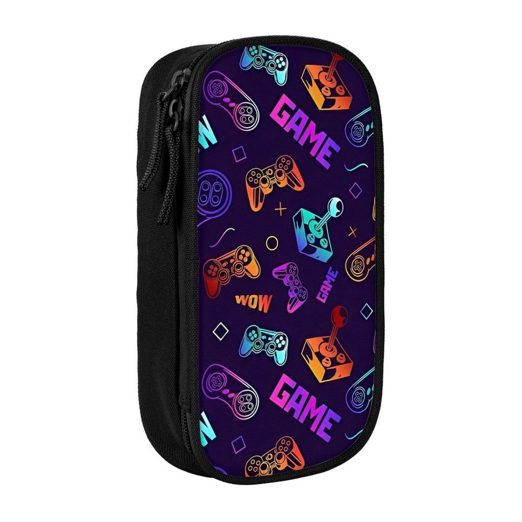 Video Game Gaming Controller Pencil Cases Classic Pen Bags Girls Boys Large Storage School Supplies Cosmetic Pencil Pouch