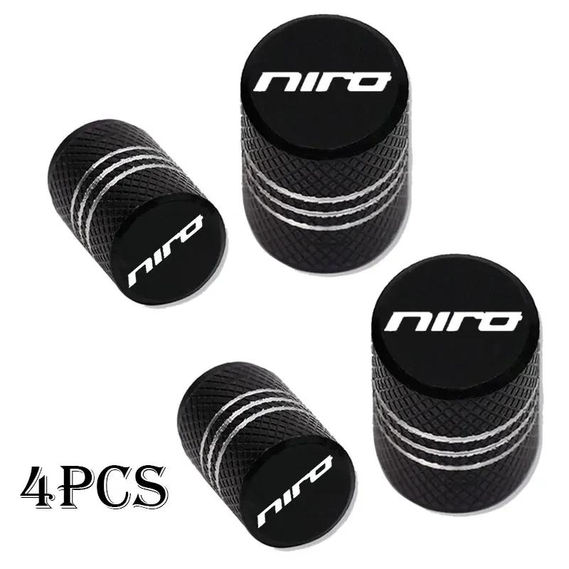 BXAOK1 Car Wheel Tire Valve Caps Tyre Stem Covers Airdust Waterproof Accessories 4pcs For KIA NIRO
