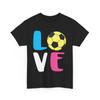 Love Soccer T-Shirt, Soccer Player Sports Lovers Women Men Cute T-Shirt