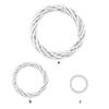 Rattan Wicker Christmas White Wreath Vine Ring Xmas Hanging Garland DIY Decor