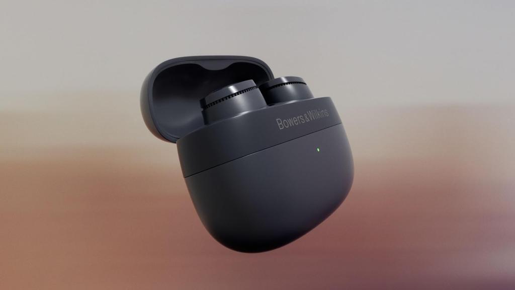 Bowers & Wilkins Pi6 (Storm Gray) True Wireless Earphones with Noise Cancellation, aptX Adaptive Multipoint Calling, PI6/SG