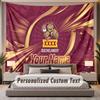 Custom Name Text Tapestry Queensland Maroons Personalized Polyester Wall Tapestry For Bedroom And Room