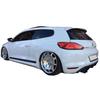 Для Vw Volkswagen Scirocco R Модель Боковой порог Комплект боковых юбок Пластик Неокрашенный 2009 По 2017